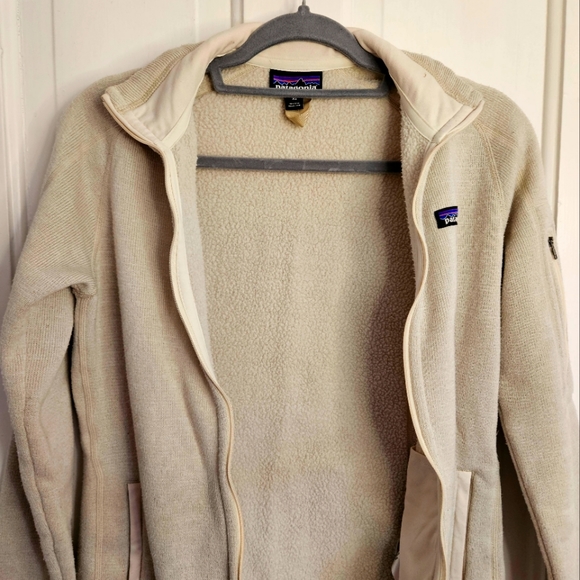 Patagonia Women's Fleece Women's White Jacket xs - Picture 3 of 5